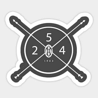 254 circle Sticker